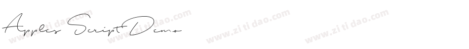 Apples Script Demo字体转换